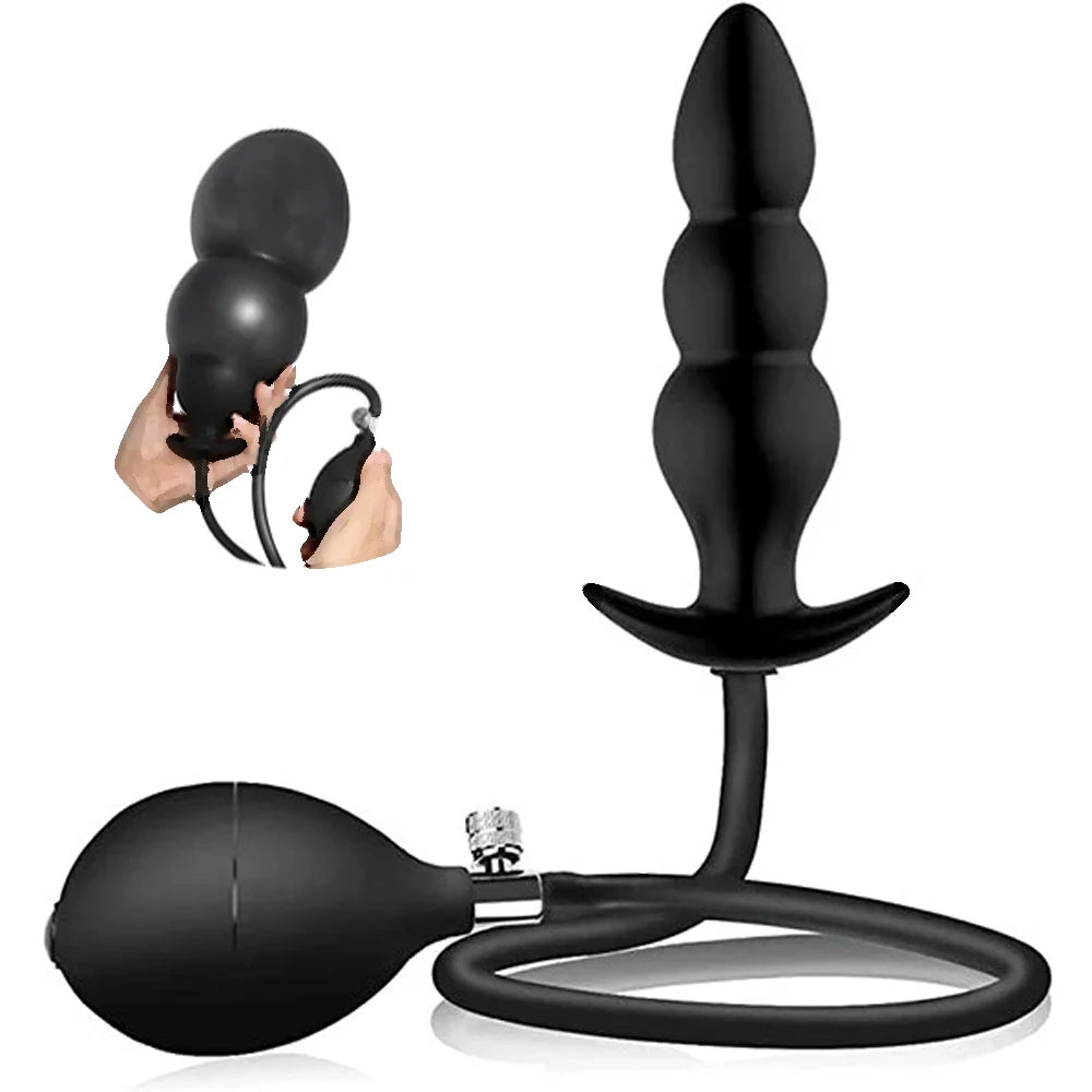 Expand Inflatable Anal Plug Huge Buttplug Big Anus Dilators Stimulate Sex Toys