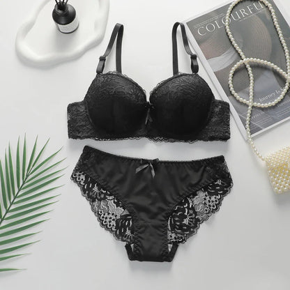 2-piece Sexy Multi-color Lingerie Set For Women's Gathering Push Up Underwear For Women's Flower Underwear Set A2155 - Physical intimacy