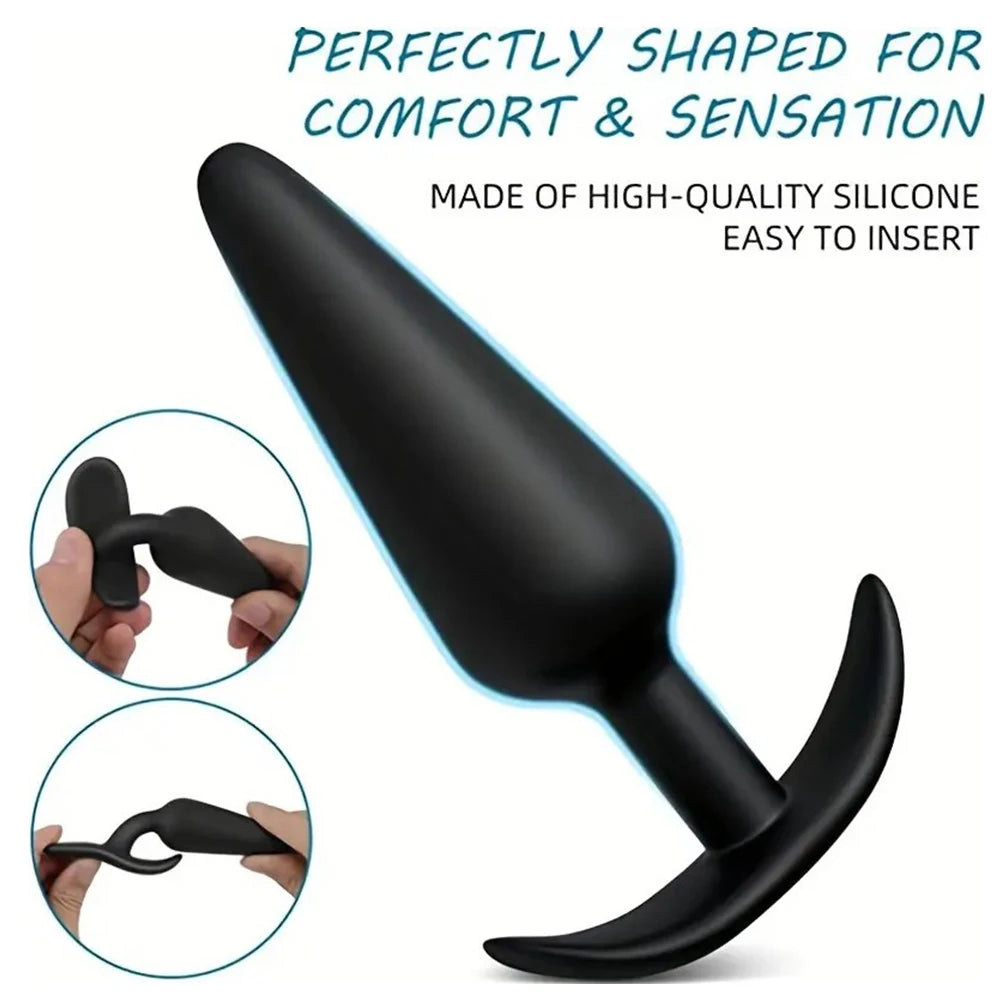 3 Different Size Anal Plug Soft Silicone