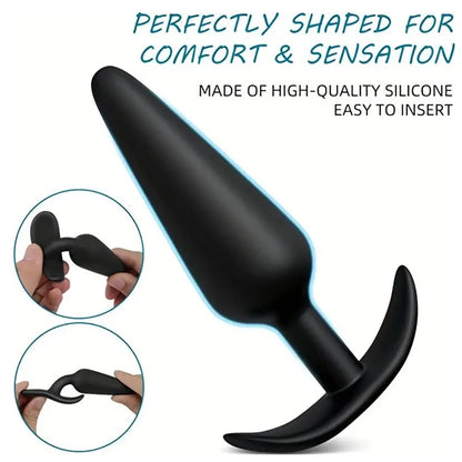 3 Different Size Anal Plug Soft Silicone