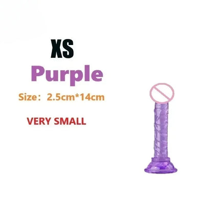 Dildos Sex Toys Dick Soft Female Vagina Clitoris  with Suction Cup 5 Colors