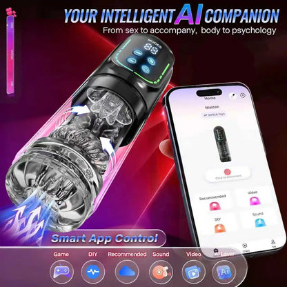 Automatic  Rotating Male Masturbator Licking Stroker Sucking Blowjob 100% Waterproof Pennis Pump
