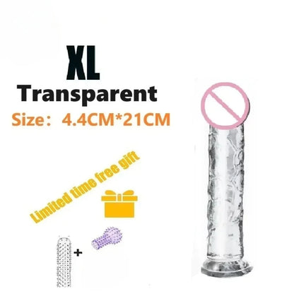 Dildos Sex Toys Dick Soft Female Vagina Clitoris  with Suction Cup 5 Colors