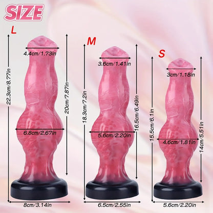 False anal plug animal dog suspension penis masturbation