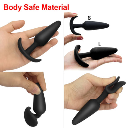 3 Different Size Anal Plug Soft Silicone