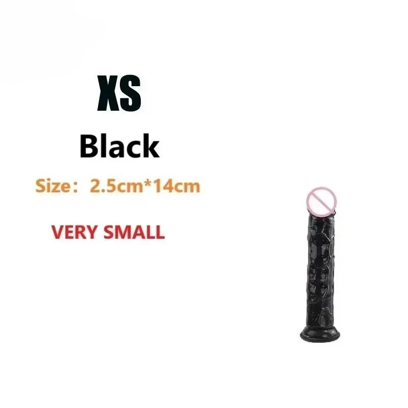 Dildos Sex Toys Dick Soft Female Vagina Clitoris  with Suction Cup 5 Colors