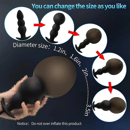 Expand Inflatable Anal Plug Huge Buttplug Big Anus Dilators Stimulate Sex Toys