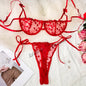 Women Night Beautiful Sexy 2 Piece Set Erotic Bra set