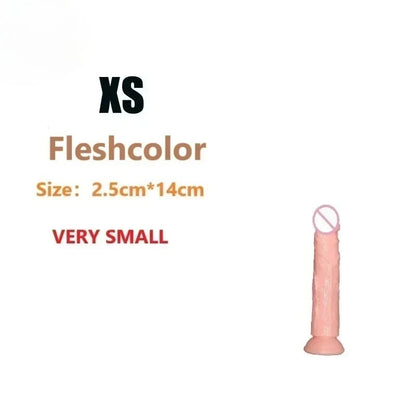 Dildos Sex Toys Dick Soft Female Vagina Clitoris  with Suction Cup 5 Colors