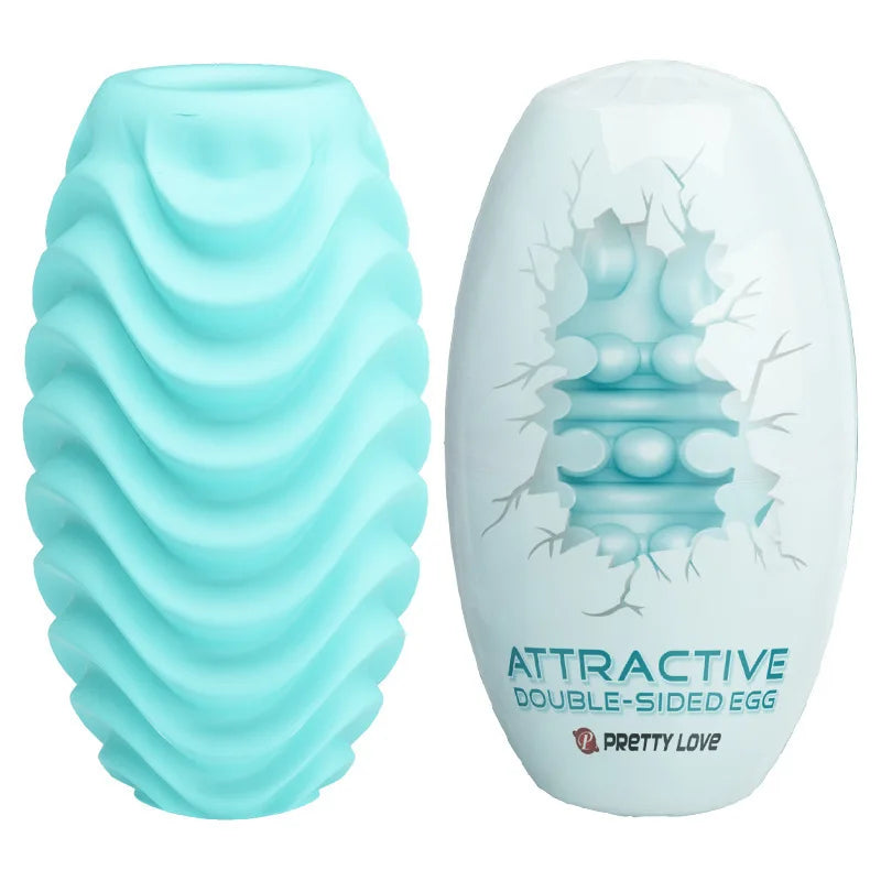 Male Masturbator Egg Silicone Penis Stroker Cup