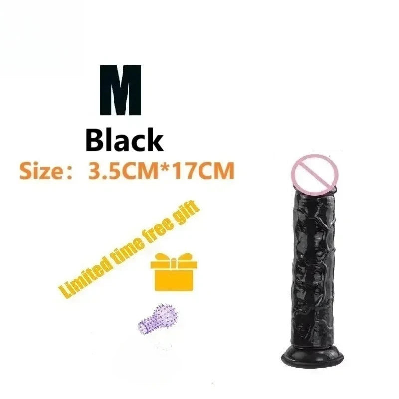 Dildos Sex Toys Dick Soft Female Vagina Clitoris  with Suction Cup 5 Colors