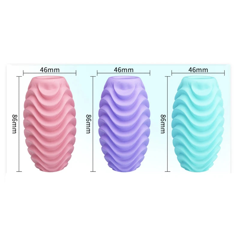 Male Masturbator Egg Silicone Penis Stroker Cup