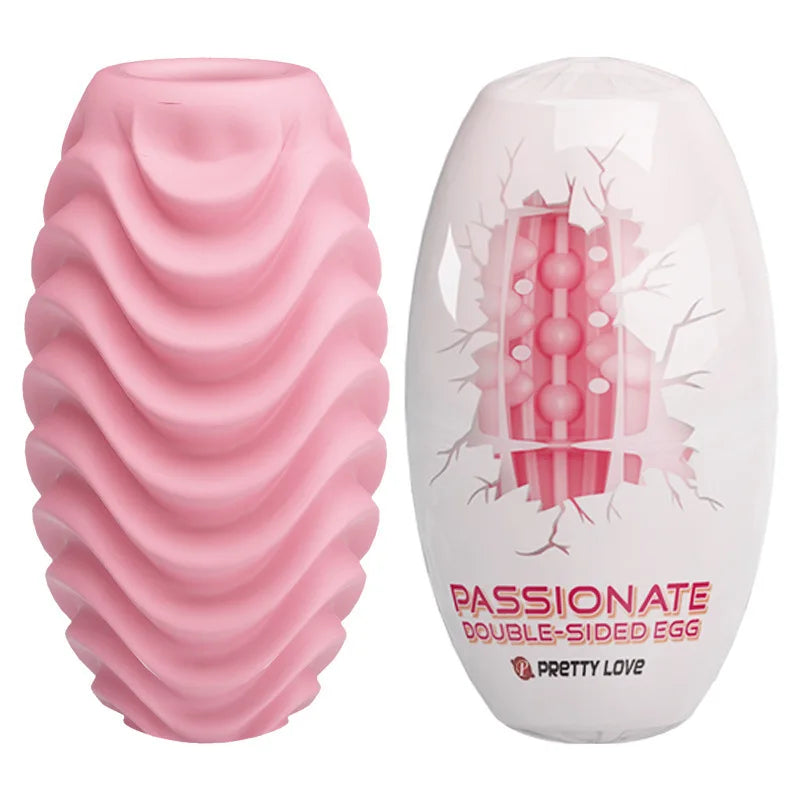 Male Masturbator Egg Silicone Penis Stroker Cup