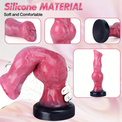 False anal plug animal dog suspension penis masturbation