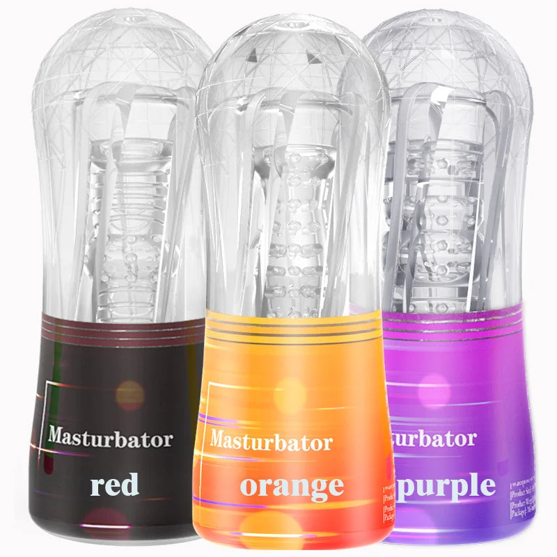 Soft Pussy Sex Toys Transparent Vagina supplies Vacuum Pocket Cup for Men