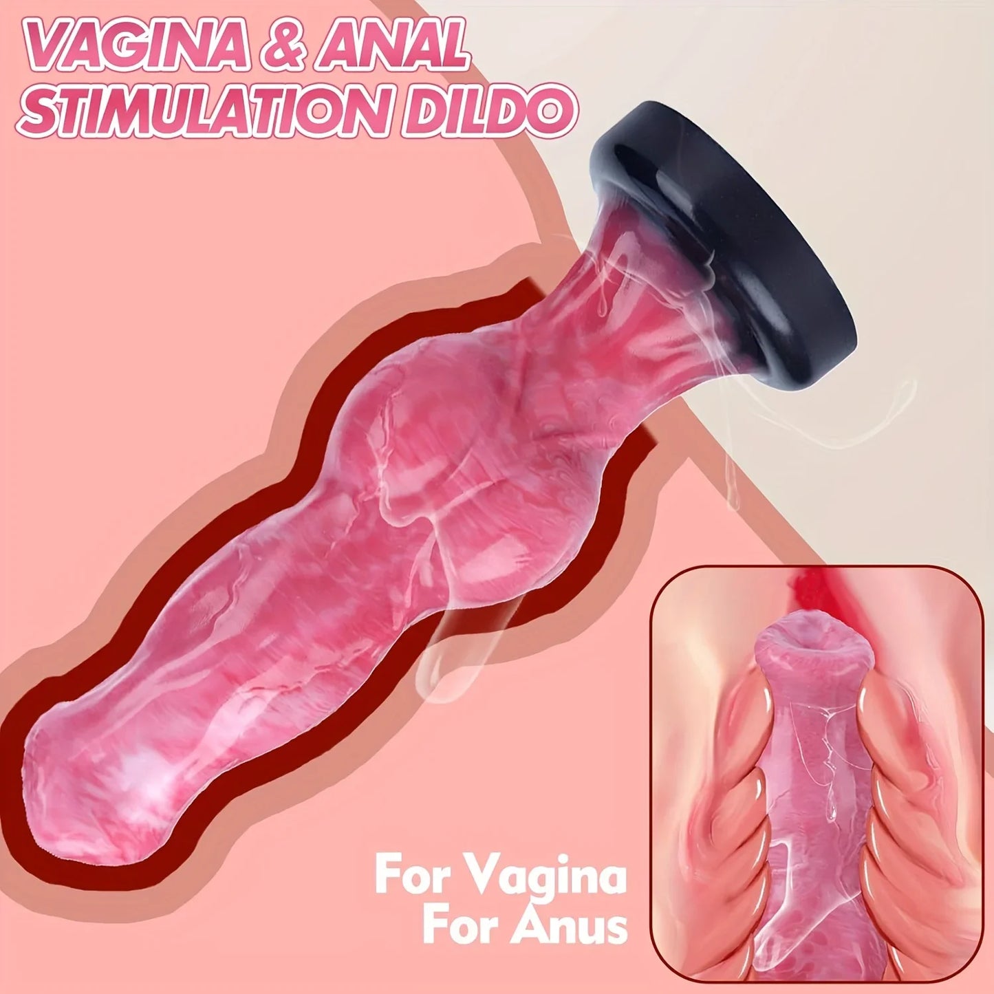 False anal plug animal dog suspension penis masturbation