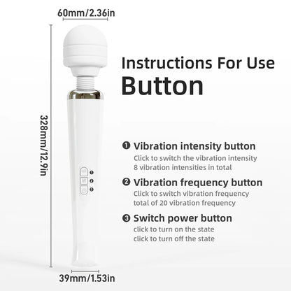 Powerful Magic Wand Vibrator for Woman