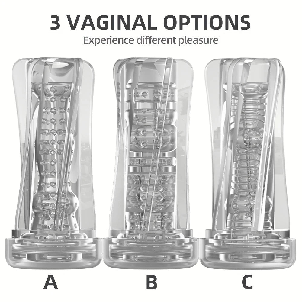 Soft Pussy Sex Toys Transparent Vagina supplies Vacuum Pocket Cup for Men
