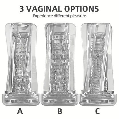Soft Pussy Sex Toys Transparent Vagina supplies Vacuum Pocket Cup for Men