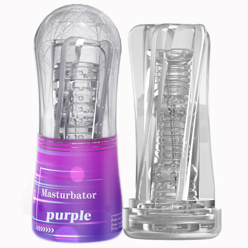 Soft Pussy Sex Toys Transparent Vagina supplies Vacuum Pocket Cup for Men
