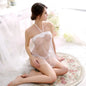 Lingerie Woman Sexy Halter Mesh Nightdress Thongs Suit Hot Exotic Perspective Intimates