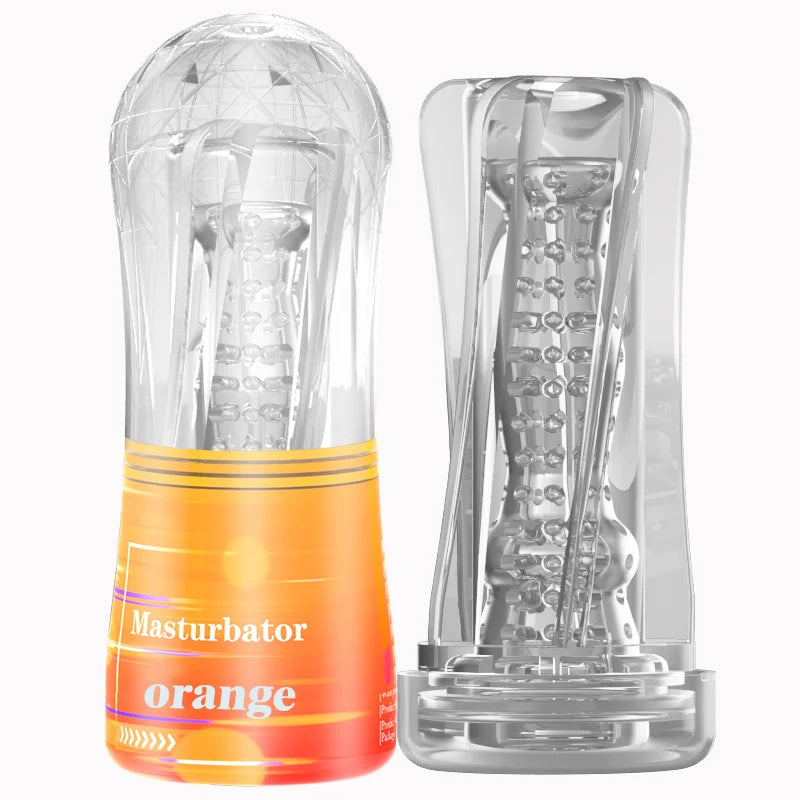 Soft Pussy Sex Toys Transparent Vagina supplies Vacuum Pocket Cup for Men
