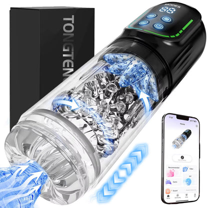 Automatic  Rotating Male Masturbator Licking Stroker Sucking Blowjob 100% Waterproof Pennis Pump