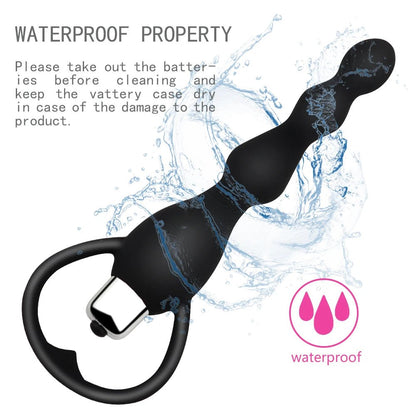 Anal Sex Toy for Women Anal Beads Smooth Butt Soft Silicone Couple Sex Goods - Physical intimacy