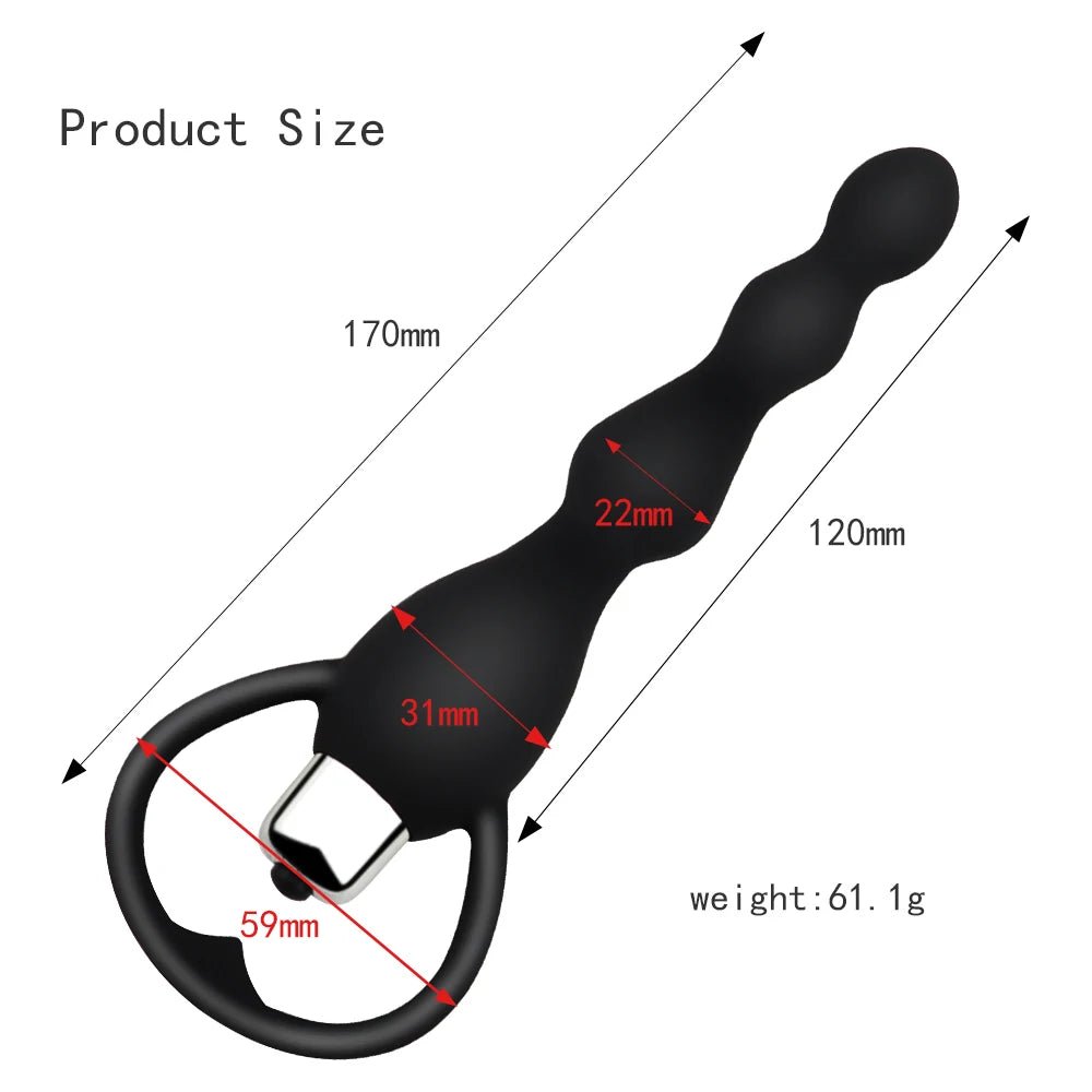 Anal Sex Toy for Women Anal Beads Smooth Butt Soft Silicone Couple Sex Goods - Physical intimacy