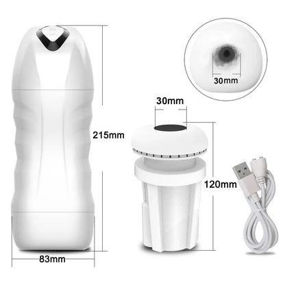 Automatic Male Sucking Mastubator Vibration Blowjob Goods for Men Masturbate Supplies - Physical intimacy
