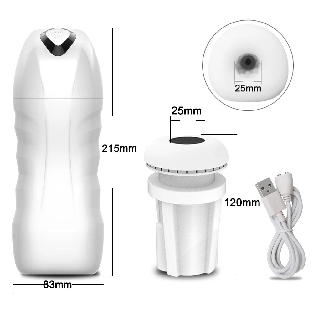 Automatic Male Sucking Mastubator Vibration Blowjob Goods for Men Masturbate Supplies - Physical intimacy