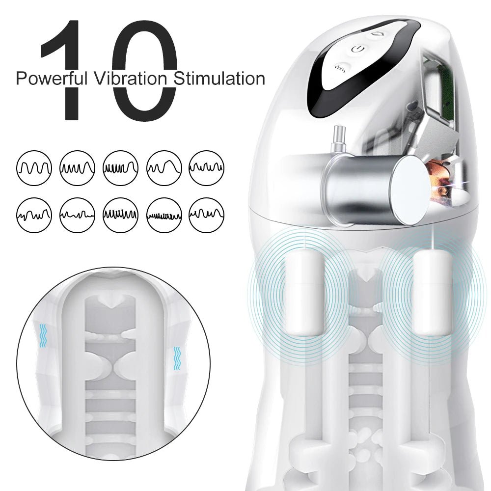 Automatic Male Sucking Mastubator Vibration Blowjob Goods for Men Masturbate Supplies - Physical intimacy