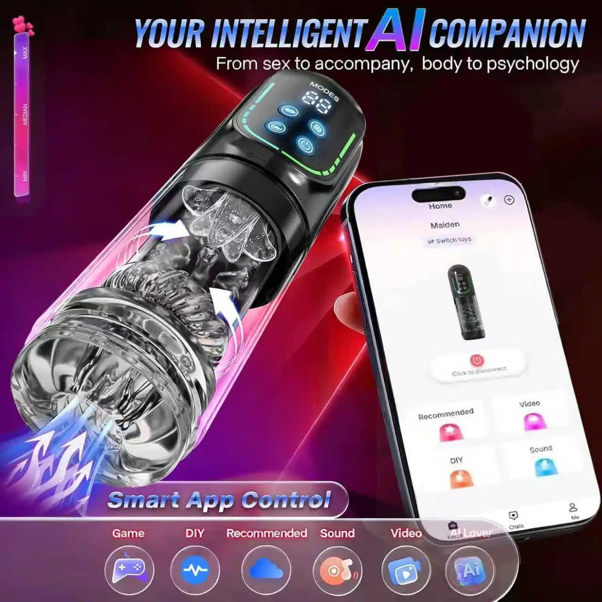Automatic Rotating Male Masturbator Licking Stroker Sucking Blowjob 100% Waterproof Pennis Pump - Physical intimacy