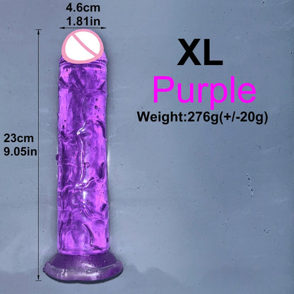 Big Jelly Dildo Women Erotic Anal Sex Toys Gay Soft Clitoris Vaginal Masturbators Penis - Physical intimacy