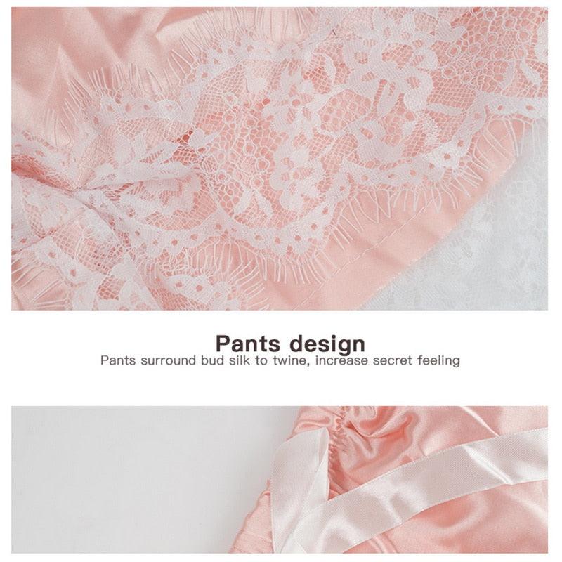 Women Luxury Bra Set Ladies Lingerie Set 2 Pieces Lace Bra And Panty Sets Strappy Lace Lingerie Set Lace Comfortable Polyester Sleepwear Underwear Tops Sets Lightweight Comfortable Design - Physical intimacy