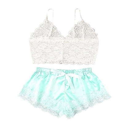 Women Luxury Bra Set Ladies Lingerie Set 2 Pieces Lace Bra And Panty Sets Strappy Lace Lingerie Set Lace Comfortable Polyester Sleepwear Underwear Tops Sets Lightweight Comfortable Design - Physical intimacy