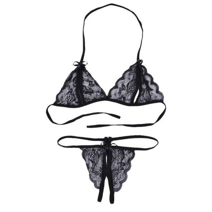 Women Luxury Bra Set Ladies Lingerie Set 2 Pieces Lace Bra And Panty Sets Strappy Lace Lingerie Set Lace Comfortable Polyester Sleepwear Underwear Tops Sets Lightweight Comfortable Design - Physical intimacy