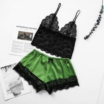 Women Luxury Bra Set Ladies Lingerie Set 2 Pieces Lace Bra And Panty Sets Strappy Lace Lingerie Set Lace Comfortable Polyester Sleepwear Underwear Tops Sets Lightweight Comfortable Design - Physical intimacy