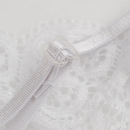 Women Luxury Bra Set Ladies Lingerie Set 2 Pieces Lace Bra And Panty Sets Strappy Lace Lingerie Set Lace Comfortable Polyester Sleepwear Underwear Tops Sets Lightweight Comfortable Design - Physical intimacy