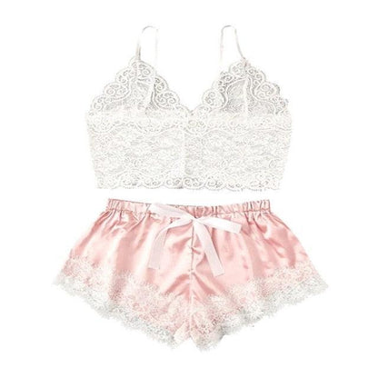 Women Luxury Bra Set Ladies Lingerie Set 2 Pieces Lace Bra And Panty Sets Strappy Lace Lingerie Set Lace Comfortable Polyester Sleepwear Underwear Tops Sets Lightweight Comfortable Design - Physical intimacy
