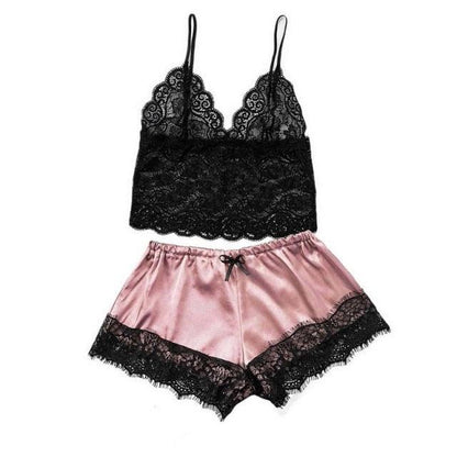 Women Luxury Bra Set Ladies Lingerie Set 2 Pieces Lace Bra And Panty Sets Strappy Lace Lingerie Set Lace Comfortable Polyester Sleepwear Underwear Tops Sets Lightweight Comfortable Design - Physical intimacy
